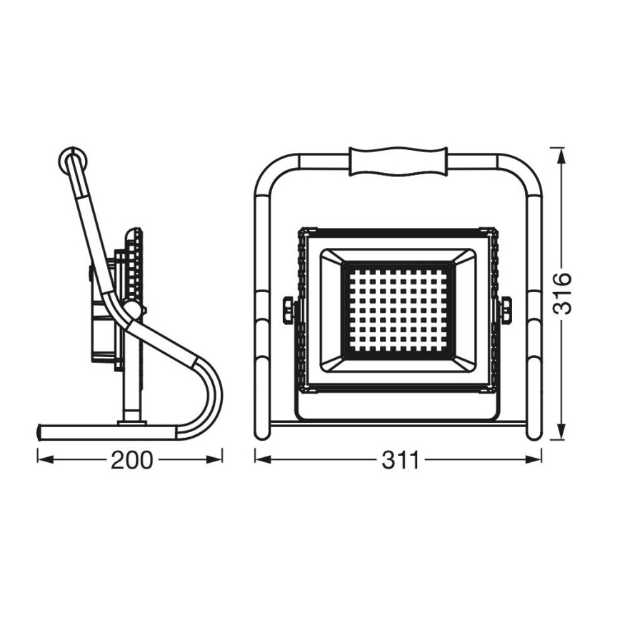 Ledvance - Holofote LED R-STAND LED/30W/5V 2200 mAh IP44