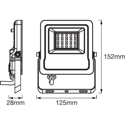 Ledvance - Holofote LED RGBW SMART+ FLOOD LED/10W/230V IP65 Wi-Fi