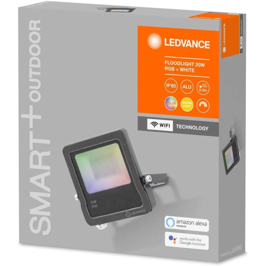 Ledvance - Holofote LED RGBW SMART+ FLOOD LED/20W/230V IP65 Wi-Fi