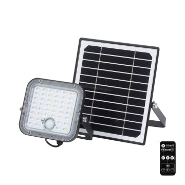 Ledvance - Holofote LED solar com regulação e sensor FLOOD SPLIT LED/10W/7,4V IP65 + comando