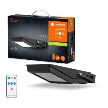 Ledvance - Holofote solar exterior LED com sensor FLOOD LED/10W/3,6V IP65