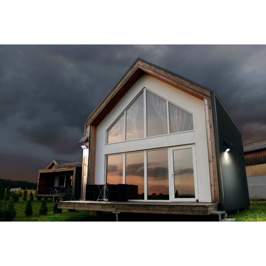 Ledvance - Holofote solar LED regulável com sensor FLOOD SPLIT LED/30W/6,4V IP65 + comando