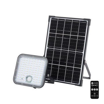 Ledvance - Holofote solar LED regulável com sensor FLOOD SPLIT LED/30W/6,4V IP65 + comando