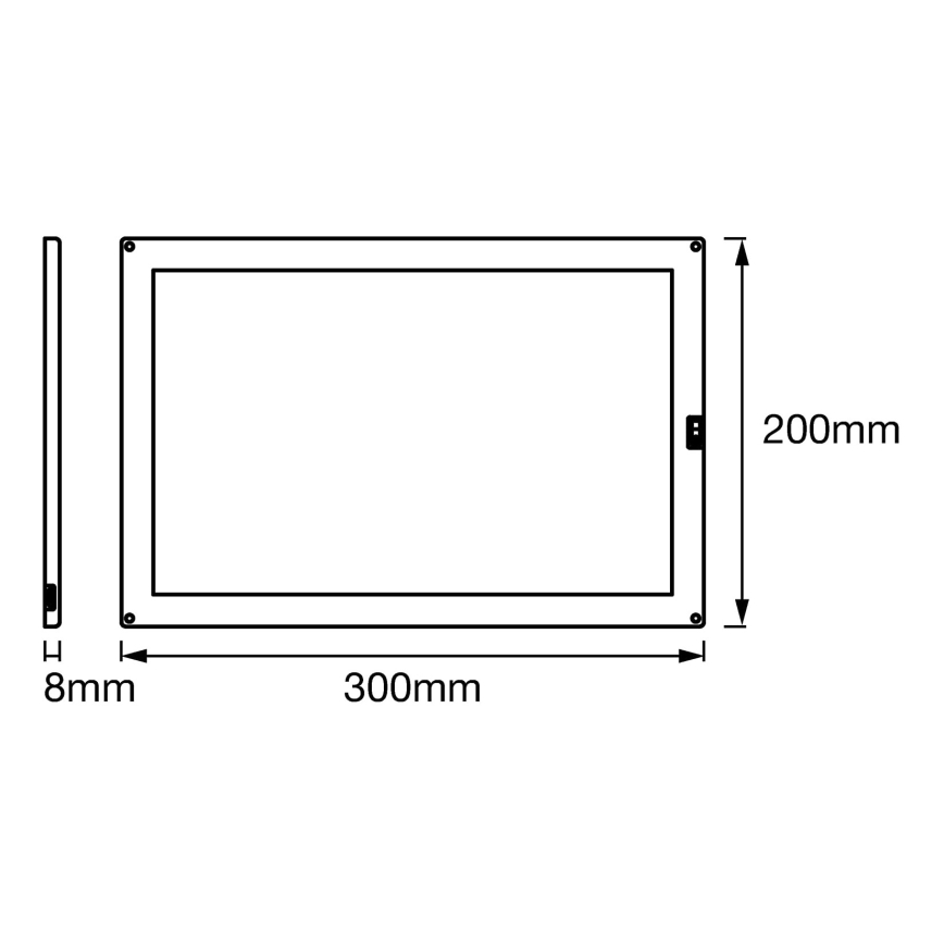 Ledvance - iluminação de armário de cozinha com sensor CABINET LED/8W/230V 3000K