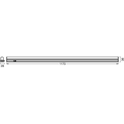 Ledvance - Iluminação de armário de cozinha LED com sensor BATTEN LED/14W/230V 120 cm