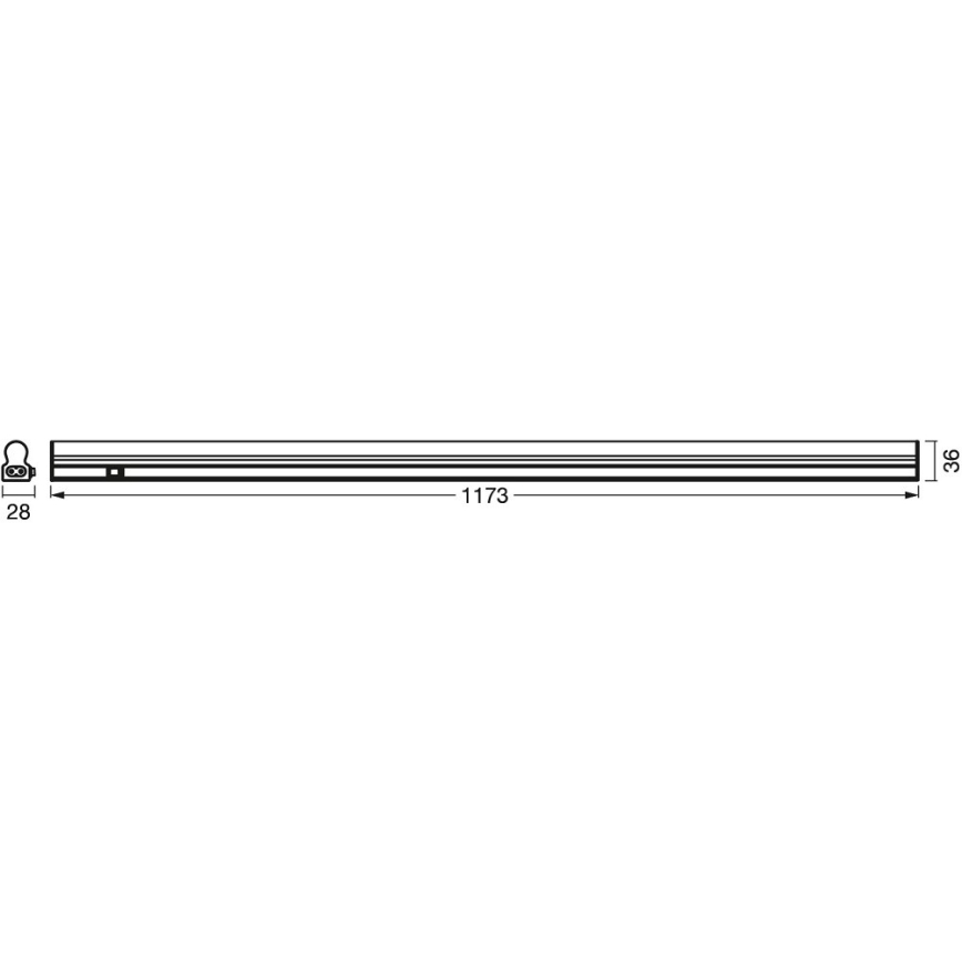 Ledvance - Iluminação de armário de cozinha LED com sensor BATTEN LED/14W/230V 120 cm
