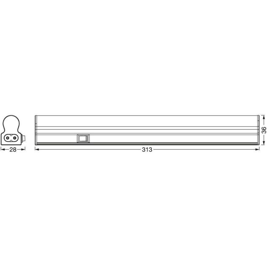 Ledvance - Iluminação de armário de cozinha LED com sensor BATTEN LED/4W/230V 32 cm
