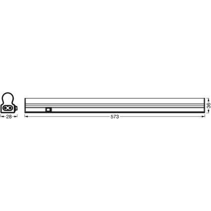 Ledvance - Iluminação de armário de cozinha LED com sensor BATTEN LED/8W/230V 60 cm