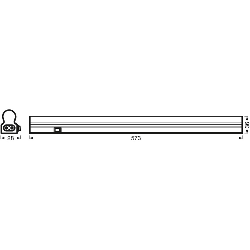 Ledvance - Iluminação de armário de cozinha LED com sensor BATTEN LED/8W/230V 60 cm