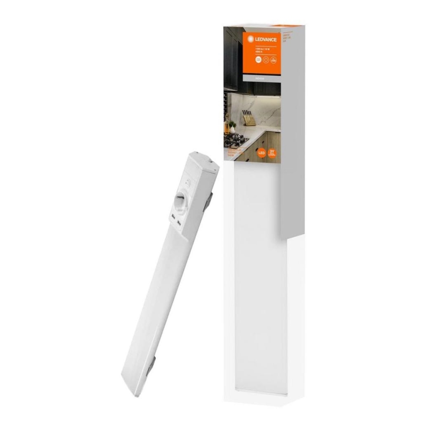 Ledvance - Iluminação de armário de cozinha LED com tomadas LINEAR LED/10W/230V