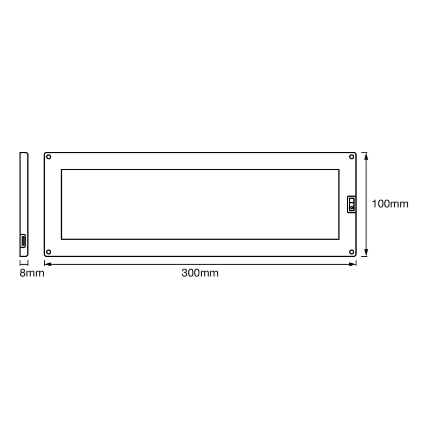 Ledvance - Iluminação de armário LED com regulação e sensor CABINET LED/5W/230V