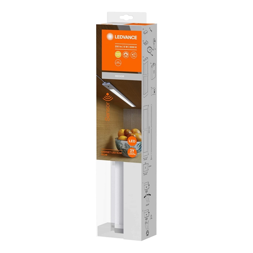 Ledvance - Iluminação de armário LED com regulação e sensor CABINET LED/6W/230V