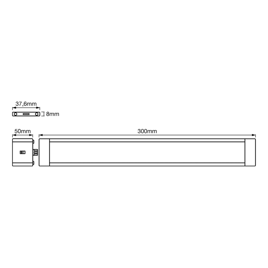 Ledvance - Iluminação de armário LED com regulação e sensor CABINET LED/6W/230V