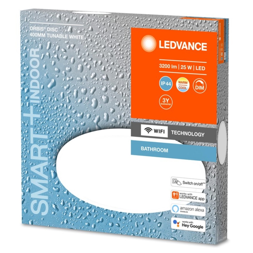 Ledvance - Iluminação de casa de banho LED com regulação SMART+ DISC LED/25W/230V 3000-6500K Wi-Fi IP44