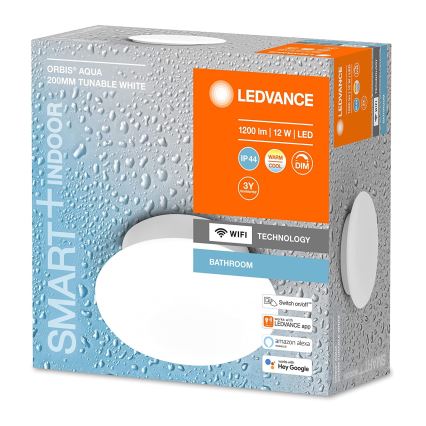 Ledvance - Iluminação de casa de banho LED com regulação SMART+ AQUA LED/12W/230V 3000-6500K IP44 Wi-Fi