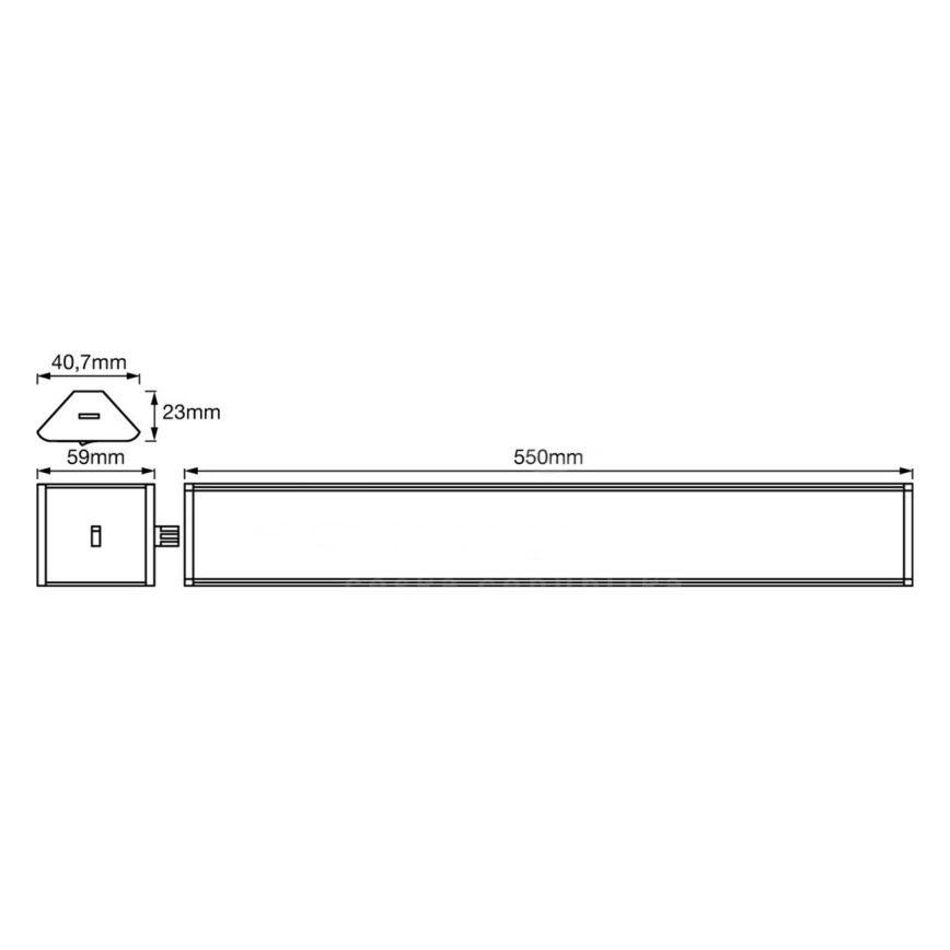 Ledvance - Iluminação de destaque LED com regulação e sensor CORNER LED/8W/230V