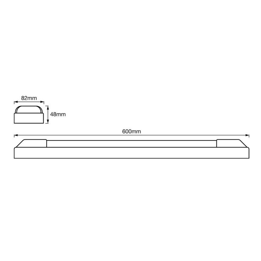 Ledvance - Iluminação de destaque LED POWER BATTEN 2xLED/12W/230V 4000K