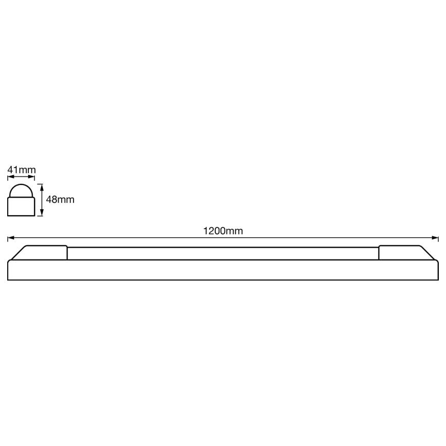 Ledvance - Iluminação de destaque LED POWER BATTEN LED/24W/230V 4000K