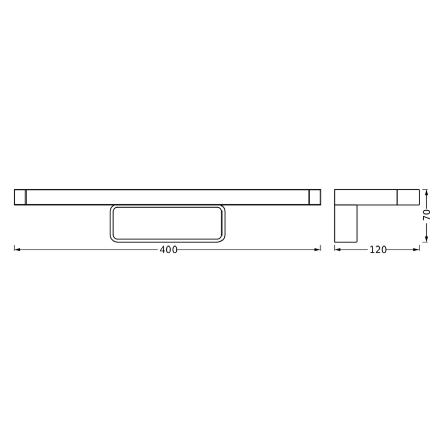 Ledvance - Iluminação de espelho de casa de banho LED DISC BAR LED/7W/230V 3000/4000K IP44