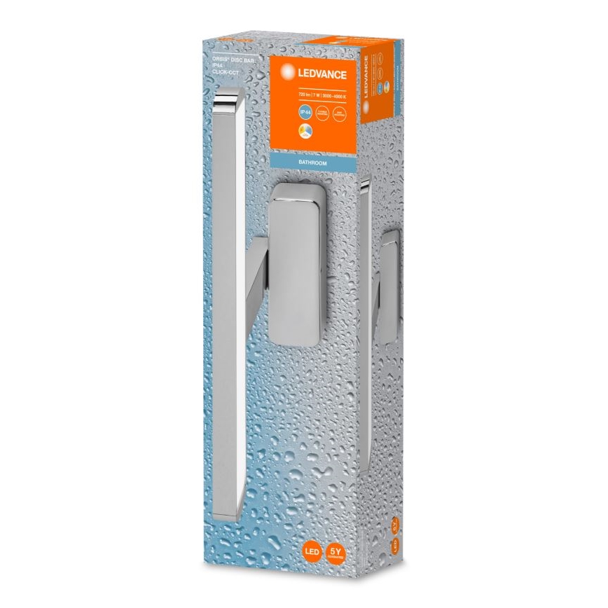 Ledvance - Iluminação de espelho de casa de banho LED DISC BAR LED/7W/230V 3000/4000K IP44