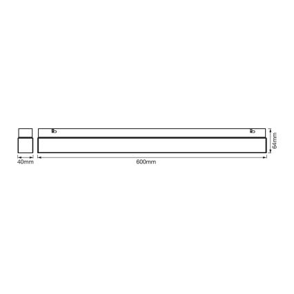 Ledvance - Iluminação de espelho de casa de banho LED SQUARE LED/14W/230V IP44 3000/4000K CRI 90 Ra