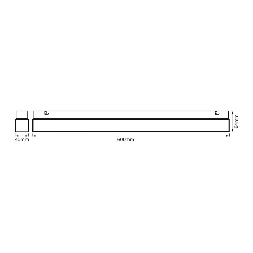 Ledvance - Iluminação de espelho de casa de banho LED SQUARE LED/14W/230V IP44 3000/4000K CRI 90 Ra