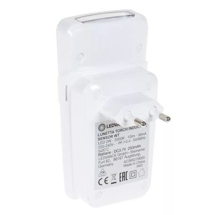 Ledvance - Iluminação de orientação de tomada com sensor LUNETTA LED/2W/230V