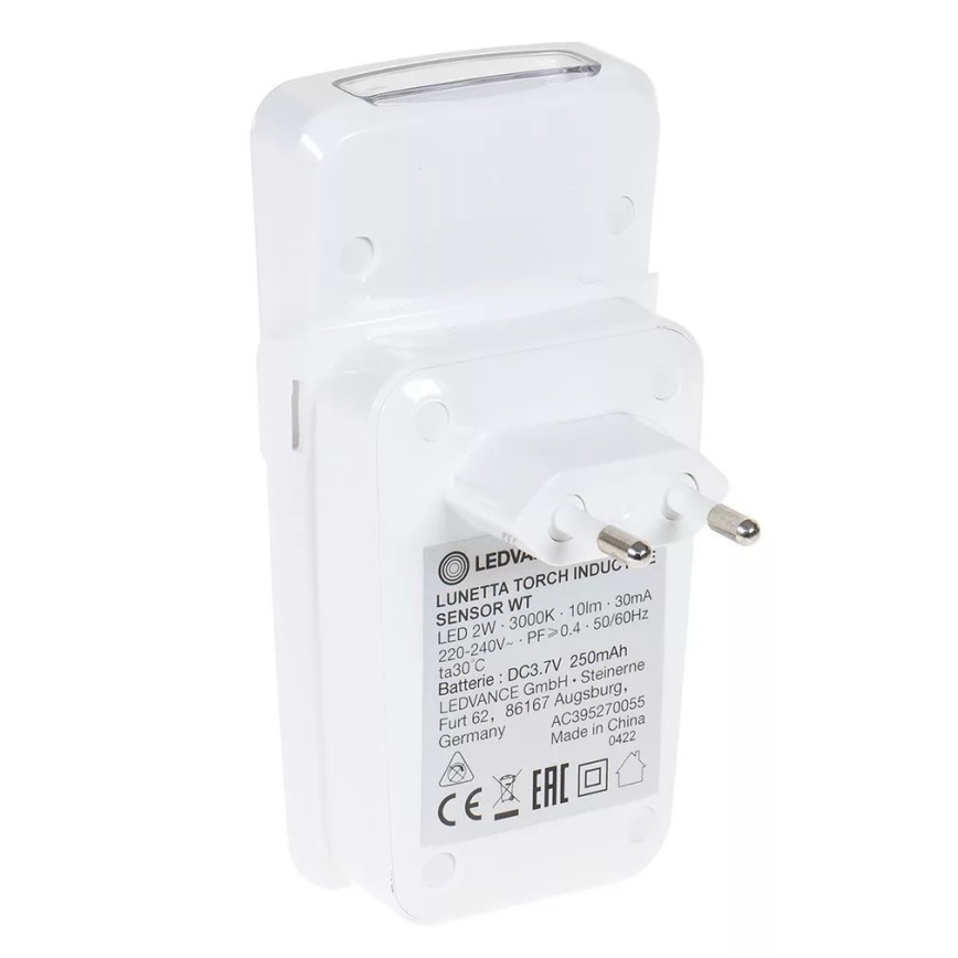 Ledvance - Iluminação de orientação de tomada com sensor LUNETTA LED/2W/230V