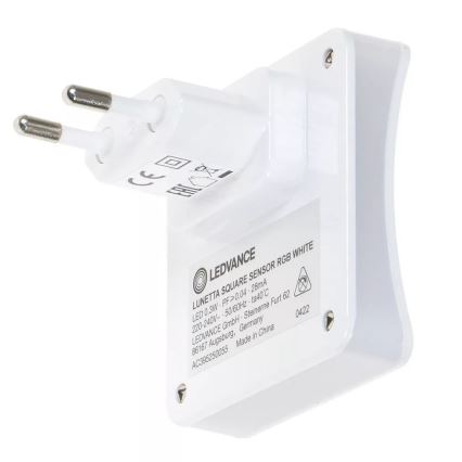 Ledvance- Iluminação de orientação de tomada RGB LED com um sensor LUNETTA LED/0,3W/230