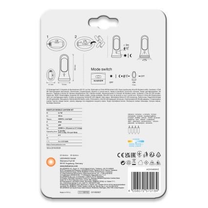 Ledvance - Iluminação de orientação LED com sensor MOBILE LED/0,7W/4xAAA