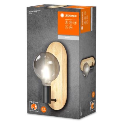 Ledvance - Iluminação de parede DECOR WOOD 1xE27/8W/230V