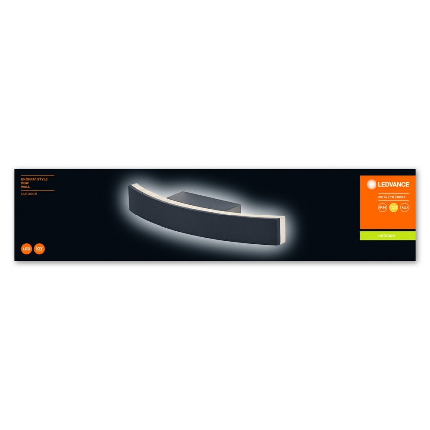 Ledvance - Iluminação de parede exteiror LED BOW LED/7W/230V IP54