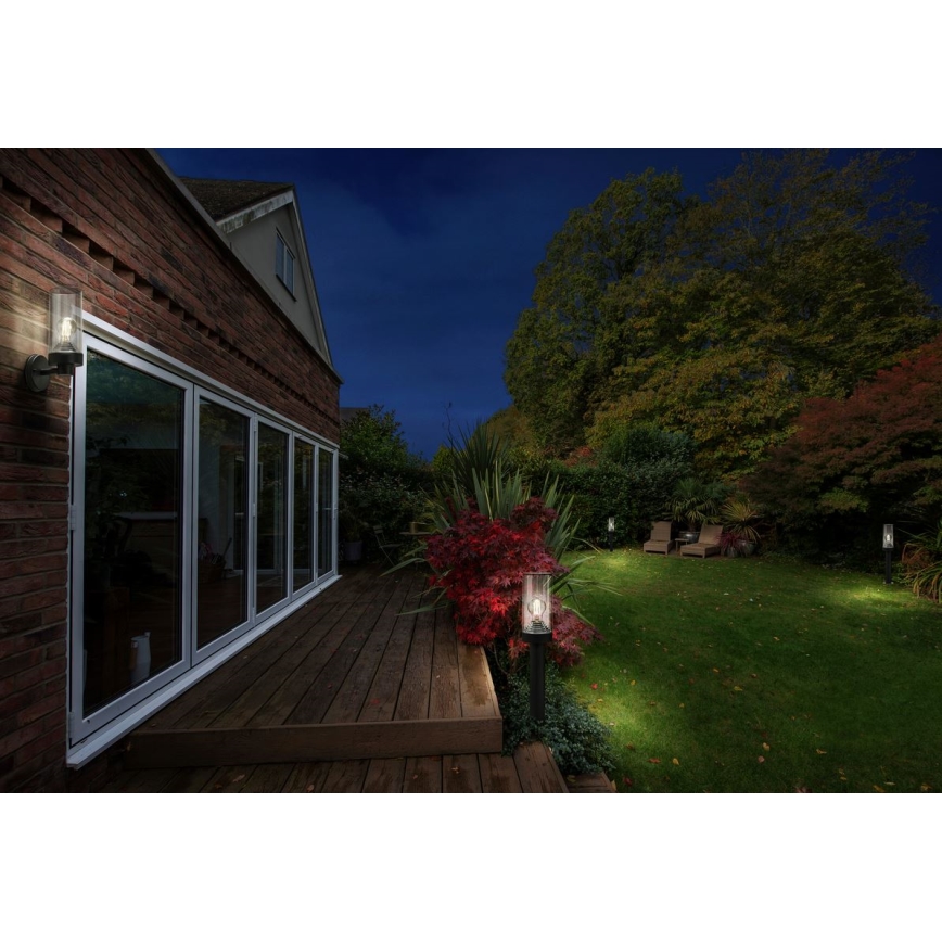 Ledvance - Iluminação de parede exterior AMBER 1xE27/20W/230V IP44