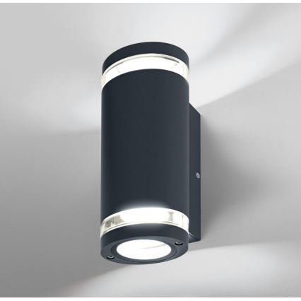 Ledvance - Iluminação de parede exterior BEAM 2xGU10/35W/230V IP44