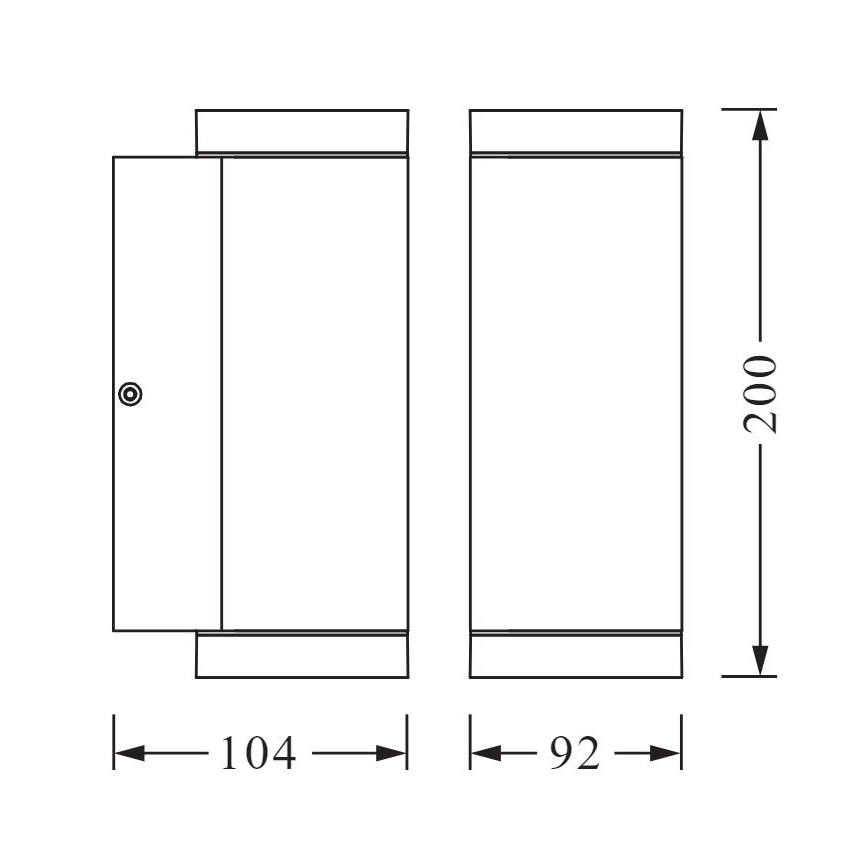 Ledvance - Iluminação de parede exterior BEAM 2xGU10/35W/230V IP44