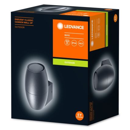 Ledvance - Iluminação de parede exterior CANNON 1xGU10/35W/230V IP44