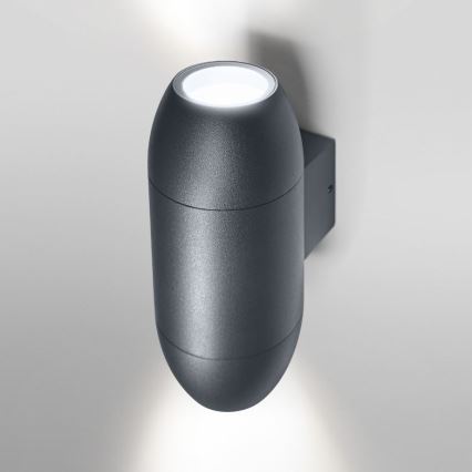 Ledvance - Iluminação de parede exterior CANNON 2xGU10/35W/230V IP44