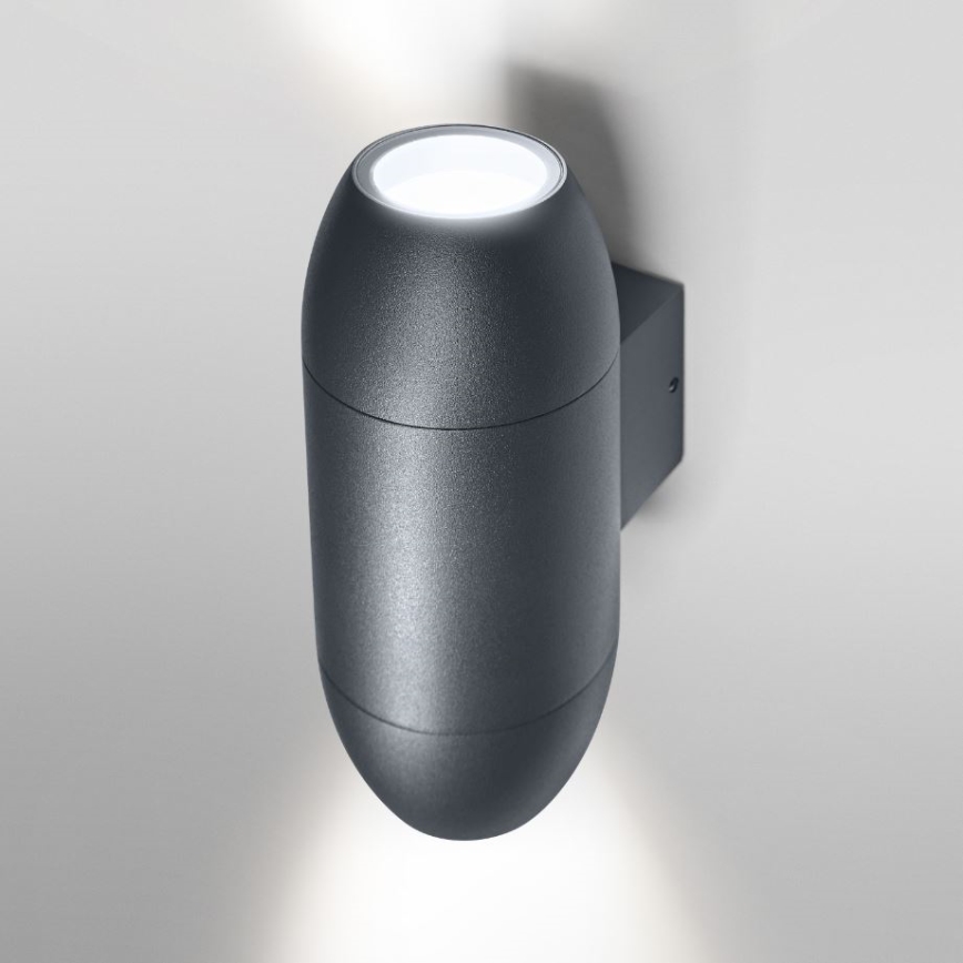 Ledvance - Iluminação de parede exterior CANNON 2xGU10/35W/230V IP44