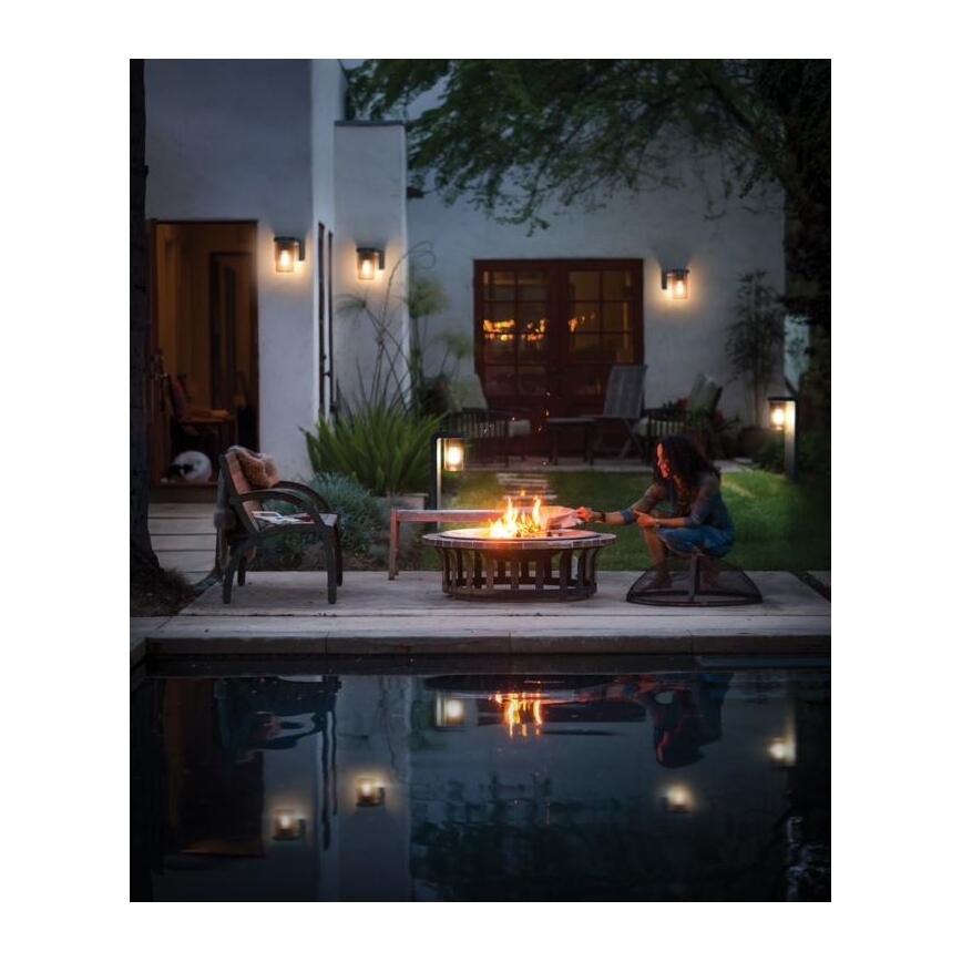 Ledvance - Iluminação de parede exterior CASCADE 1xE27/25W/230V IP44
