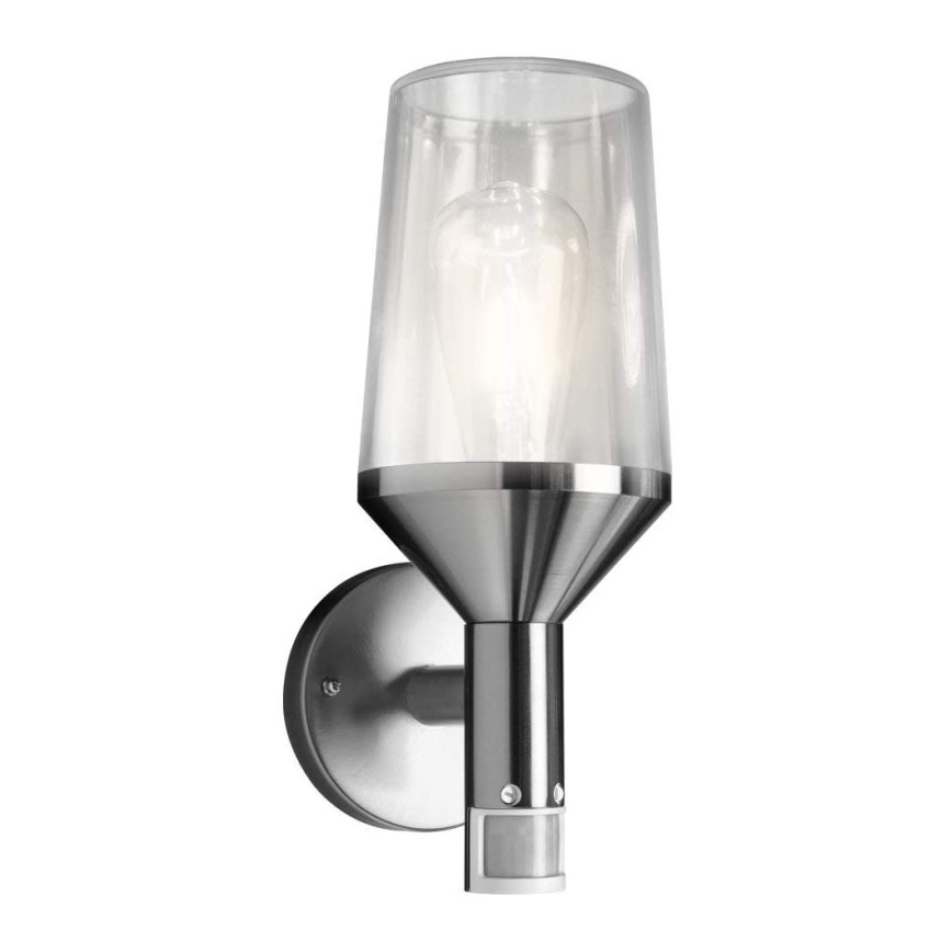 Ledvance - Iluminação de parede exterior com sensor CALICE 1xE27/60W/230V IP44