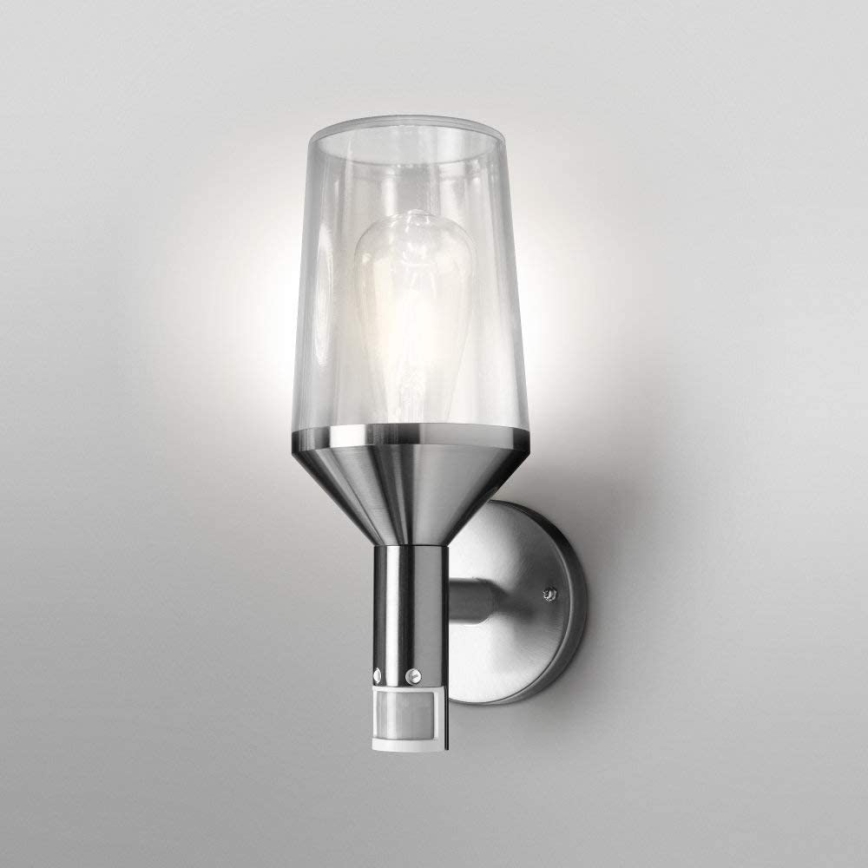 Ledvance - Iluminação de parede exterior com sensor CALICE 1xE27/60W/230V IP44