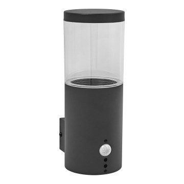 Ledvance - Iluminação de parede exterior com sensor EBRO 1xE27/20W/230V IP44