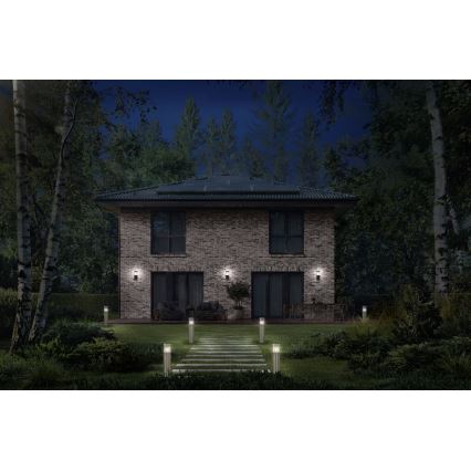 Ledvance - Iluminação de parede exterior com sensor EBRO 1xE27/20W/230V IP44