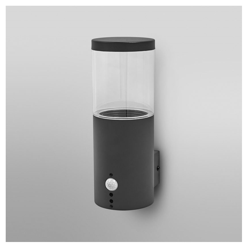 Ledvance - Iluminação de parede exterior com sensor EBRO 1xE27/20W/230V IP44