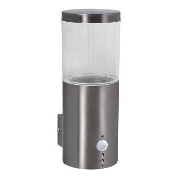 Ledvance - Iluminação de parede exterior com sensor EBRO 1xE27/20W/230V IP44