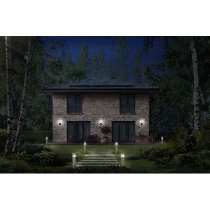 Ledvance - Iluminação de parede exterior com sensor EBRO 1xE27/20W/230V IP44