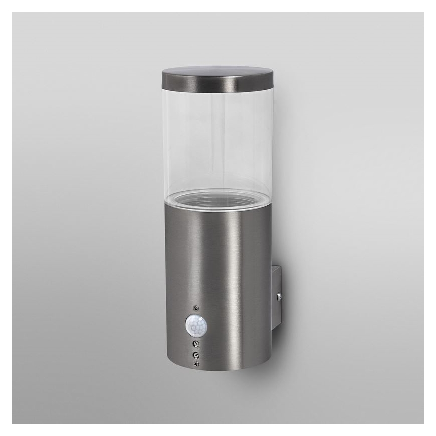 Ledvance - Iluminação de parede exterior com sensor EBRO 1xE27/20W/230V IP44