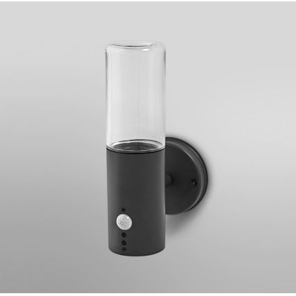 Ledvance - Iluminação de parede exterior com sensor FIGO CYLINDER 1xE27/20W/230V