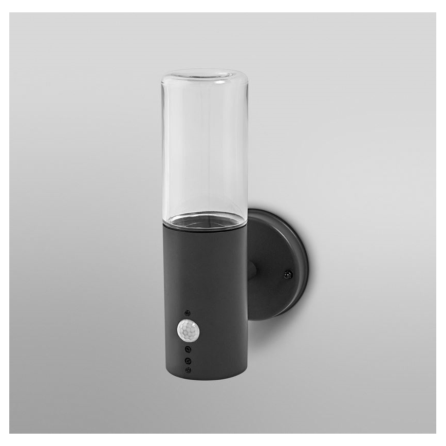 Ledvance - Iluminação de parede exterior com sensor FIGO CYLINDER 1xE27/20W/230V