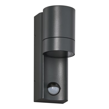 Ledvance - Iluminação de parede exterior com sensor ISIDOR 1xGU10/35W/230V IP65